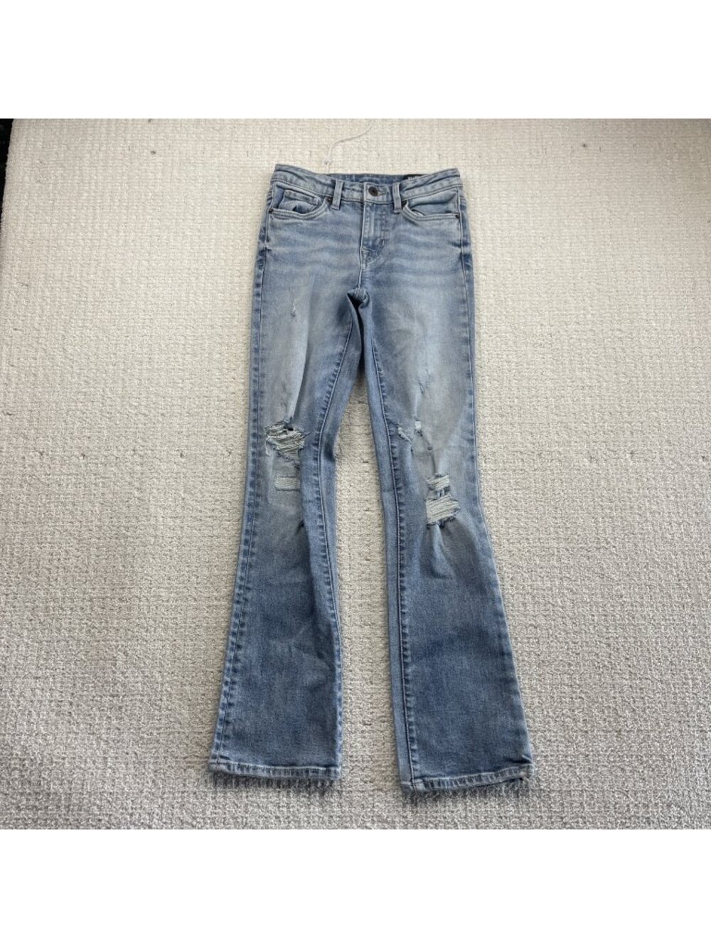 Y2K Buffalo David Bitton Mid Rise Bootcut Queen Jeans Size 25 Western Distressed